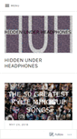 Mobile Screenshot of hiddenunderheadphones.com