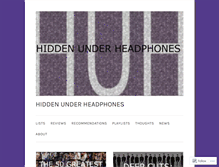 Tablet Screenshot of hiddenunderheadphones.com